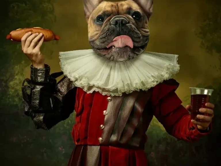 КАРТИНА НА СТЕКЛЕ BULLDOG 120X120СМ