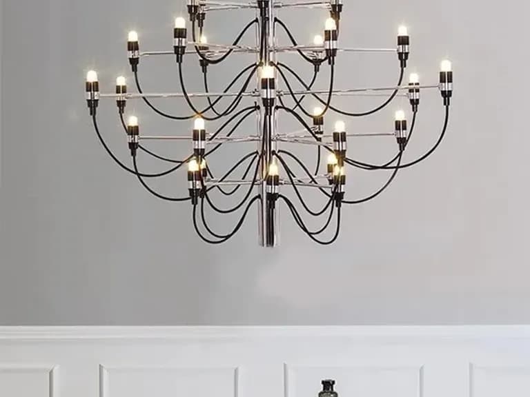 ЛЮСТРА CHANDILIER SILVER D80/H60 2