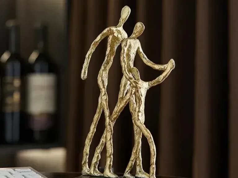 СТАТУЭТКА ABSTRACT WALKING GOLD 20CM