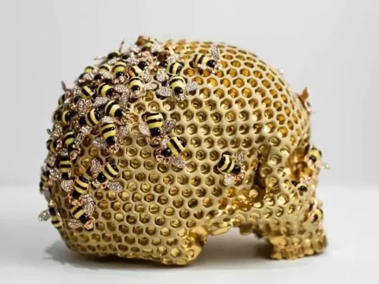 СТАТУЭТКА BEEHIVE SKULL 16CM 2
