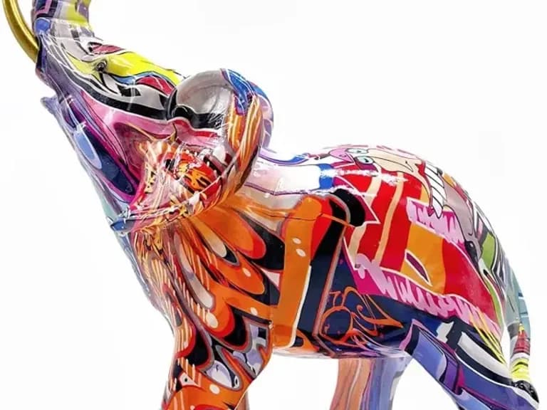 СТАТУЭТКА GRAFFITI ELEPHANT 17CM 2
