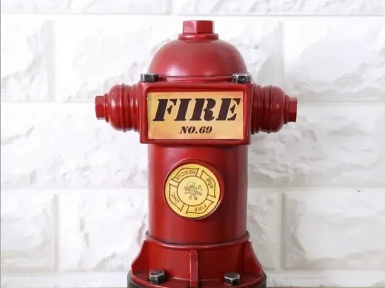 СТАТУЭТКА КОПИЛКА FIRE HYDRANT RED