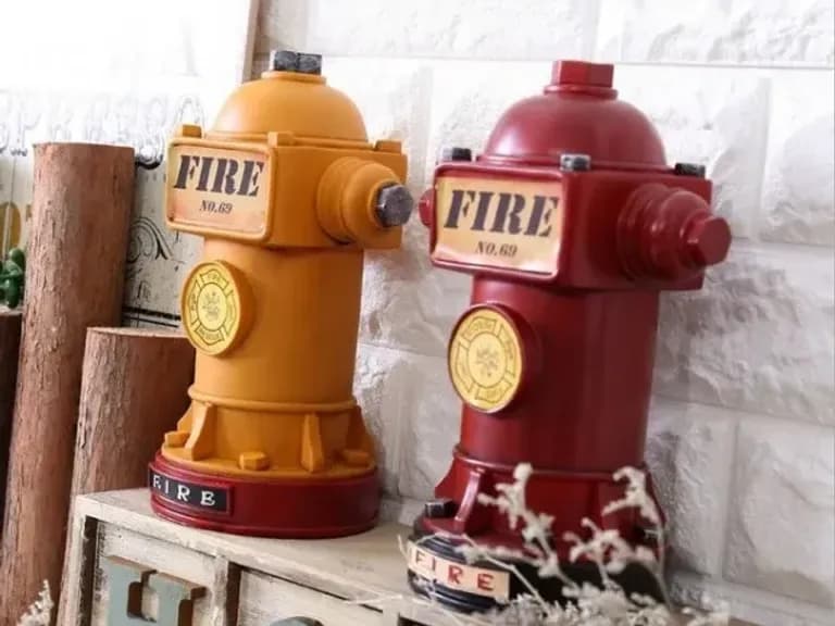СТАТУЭТКА КОПИЛКА FIRE HYDRANT YELLOW 2